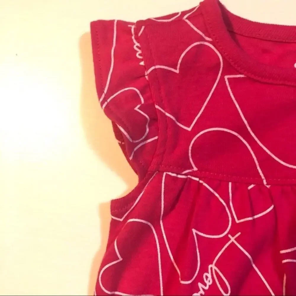 Carter's Heart Graphic One Piece Sz 6M